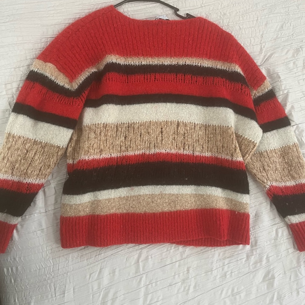 Oversized Multi Colored Sweater Lightly Worn - image 3